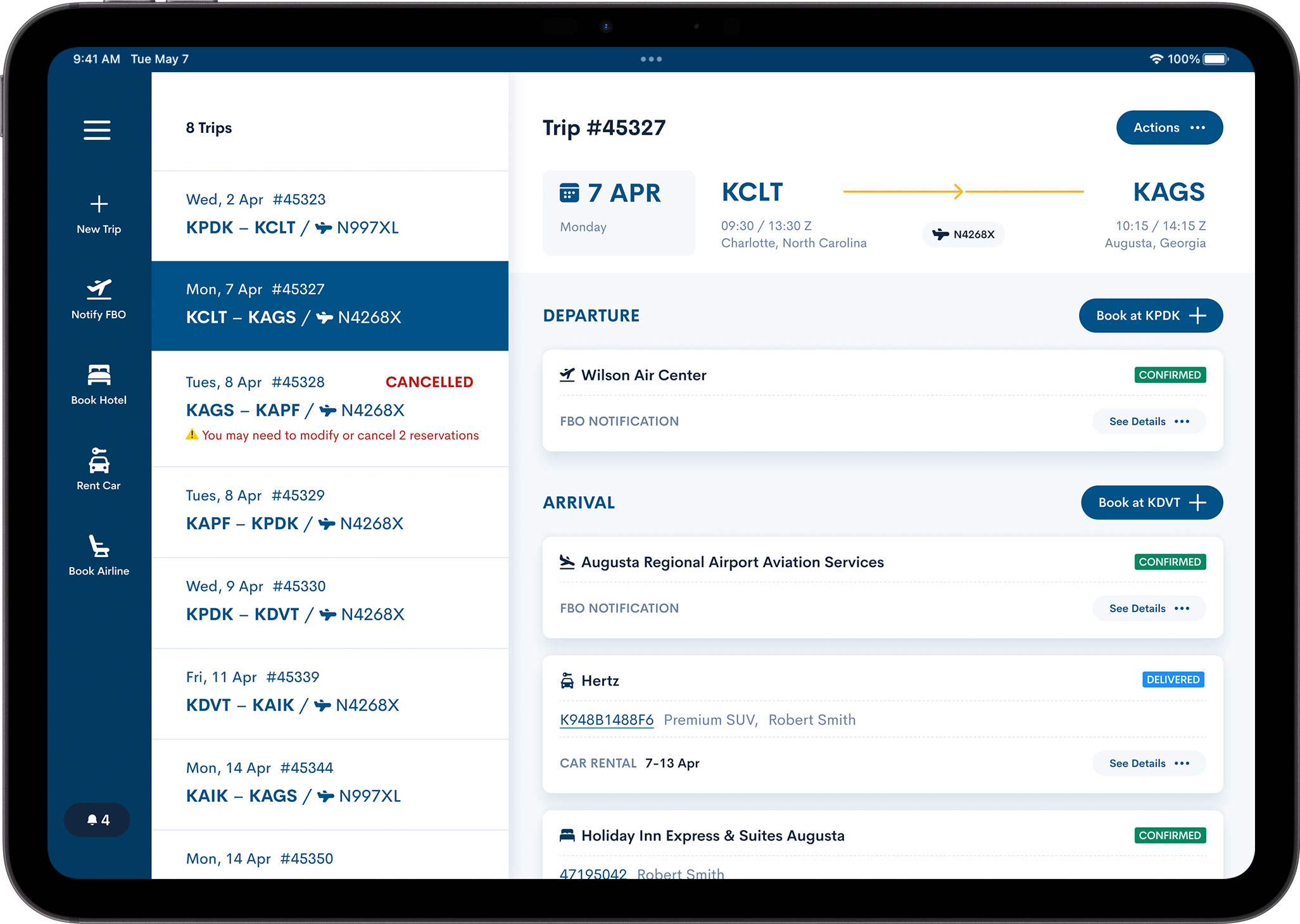 FlightBridge-iPad-Screen